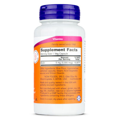 NOW Biotin 5000mcg 60caps