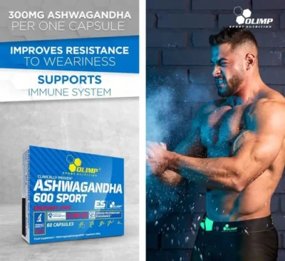 Olimp Ashwagandha 600 Sport 60caps ashwagandha toidulisand