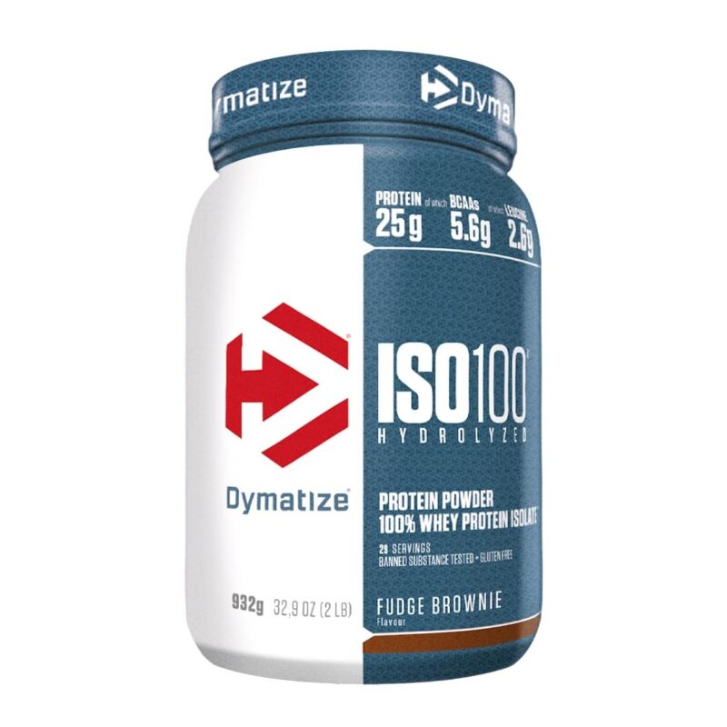 Dymatize ISO 100 Fudge Brownie 932g vadakuvalgu isolaat