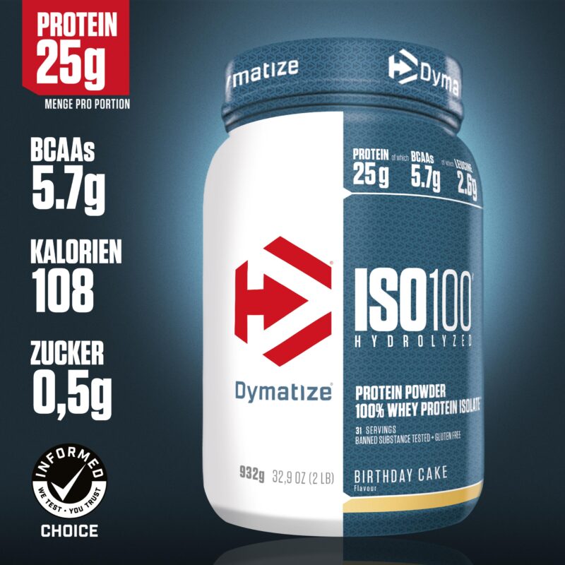 Dymatize ISO 100 Birthday Cake 932g – Whey Protein Isolate