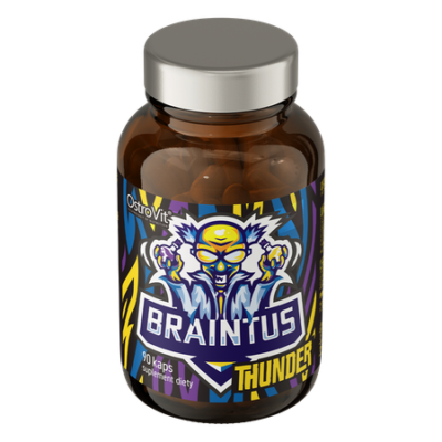 Braintus Thunder 90 capsules
Comprehensive dietary supplement containing, a.o. caffeine, taurine and niacin
