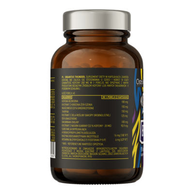 Braintus Thunder 90 capsules
Comprehensive dietary supplement containing, a.o. caffeine, taurine and niacin