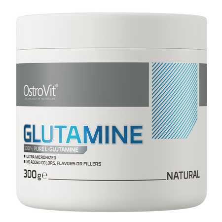 OstroVit Glutamine 300g naturaalne L-glutamiin pulber pakend